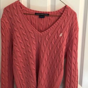 Ralph Lauren sport cable knit long sleeve sweater